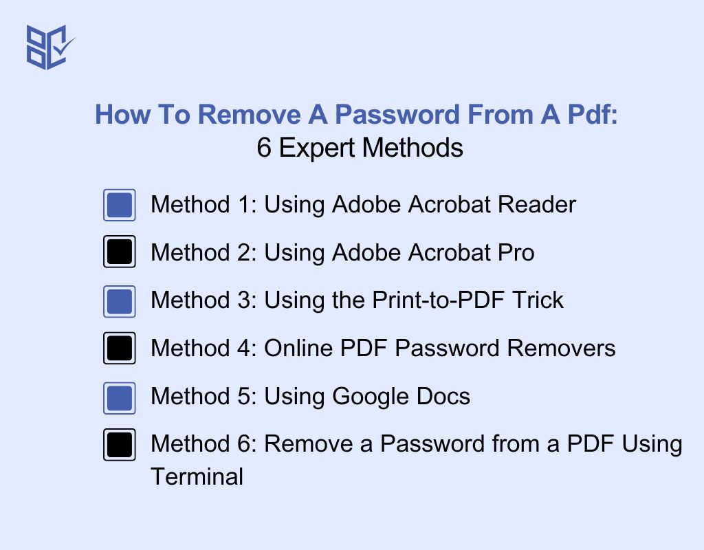 How To Remove A Password From A Pdf